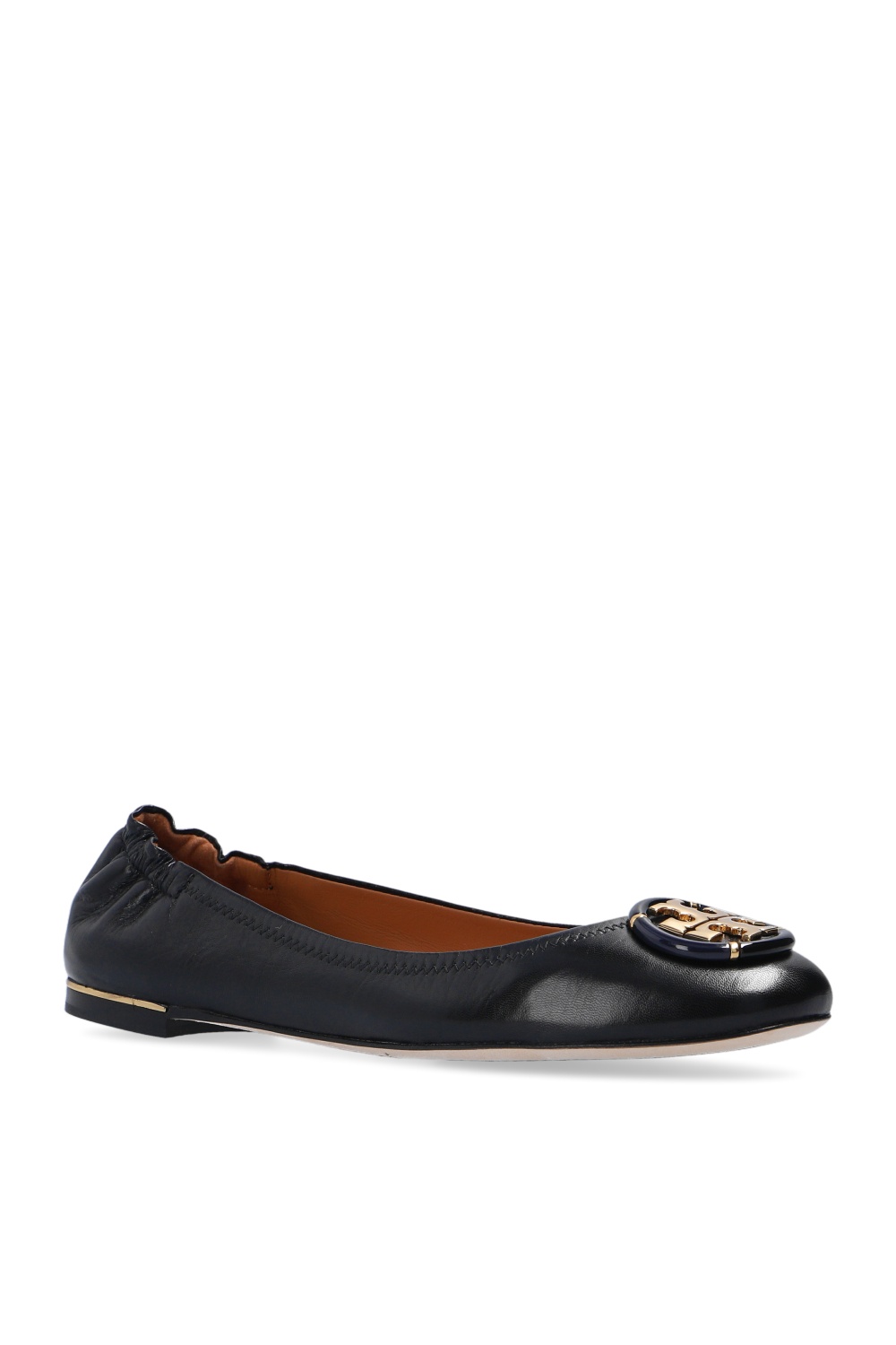 Tory Burch Leather ballet flats with logo Tory Burch Leather ballet flats with logo